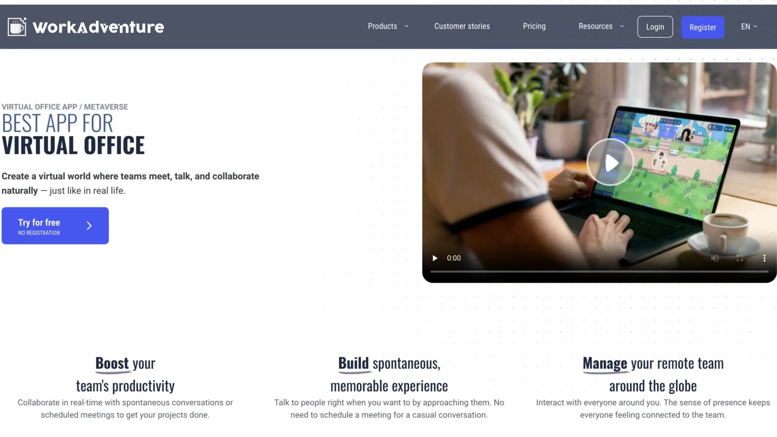 WorkAdventure — open-source 16-bit virtual office